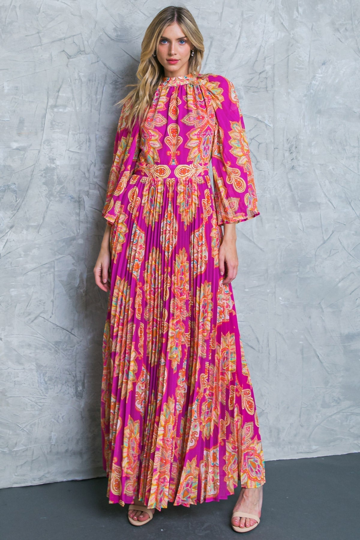 COVERED BY LOVE WOVEN MAXI DRESS Flying Tomato