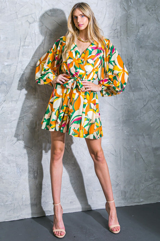 DARING HEART WOVEN MINI DRESS Flying Tomato