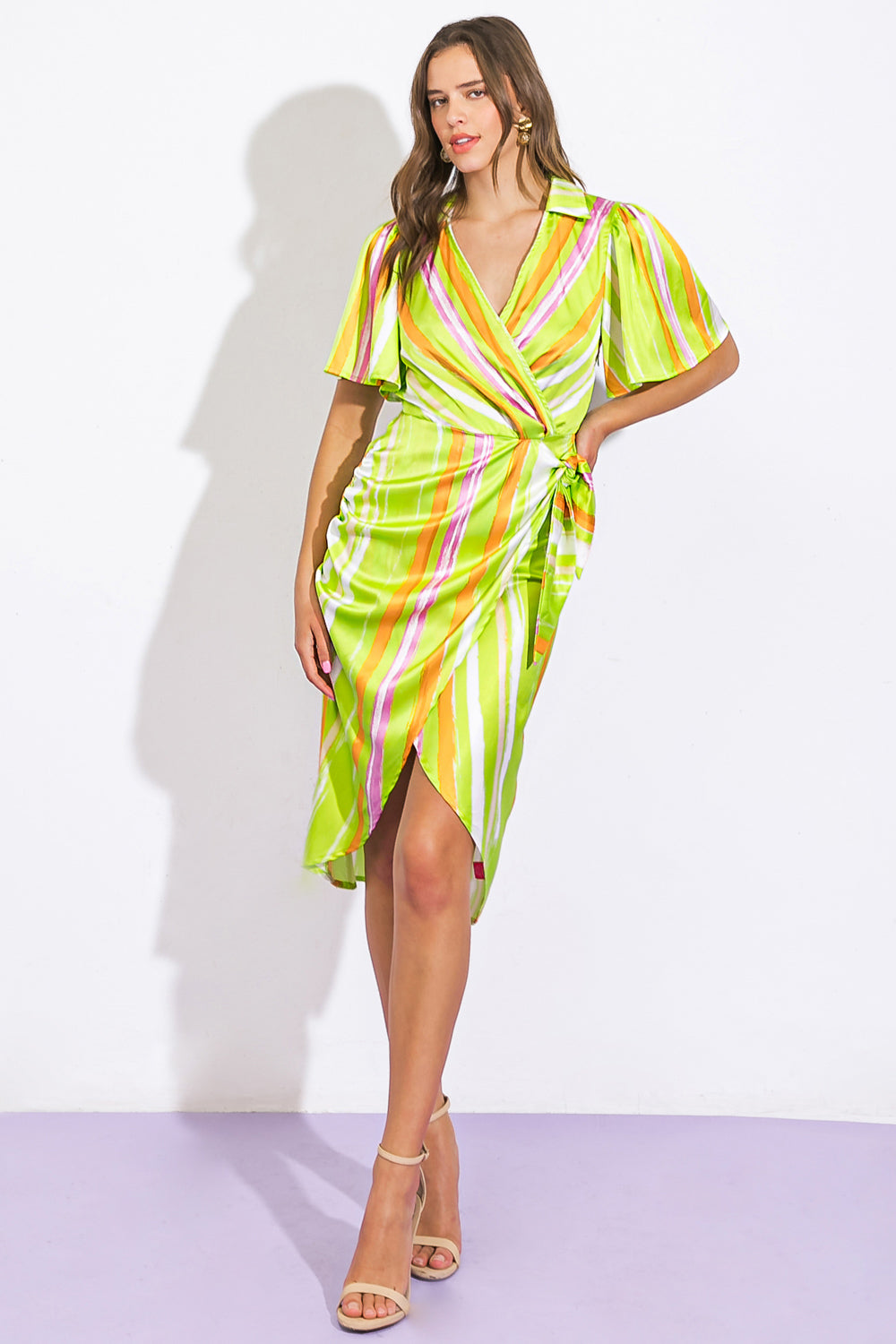 ROMANCE DREAMER SATIN WOVEN MINI DRESS Flying Tomato