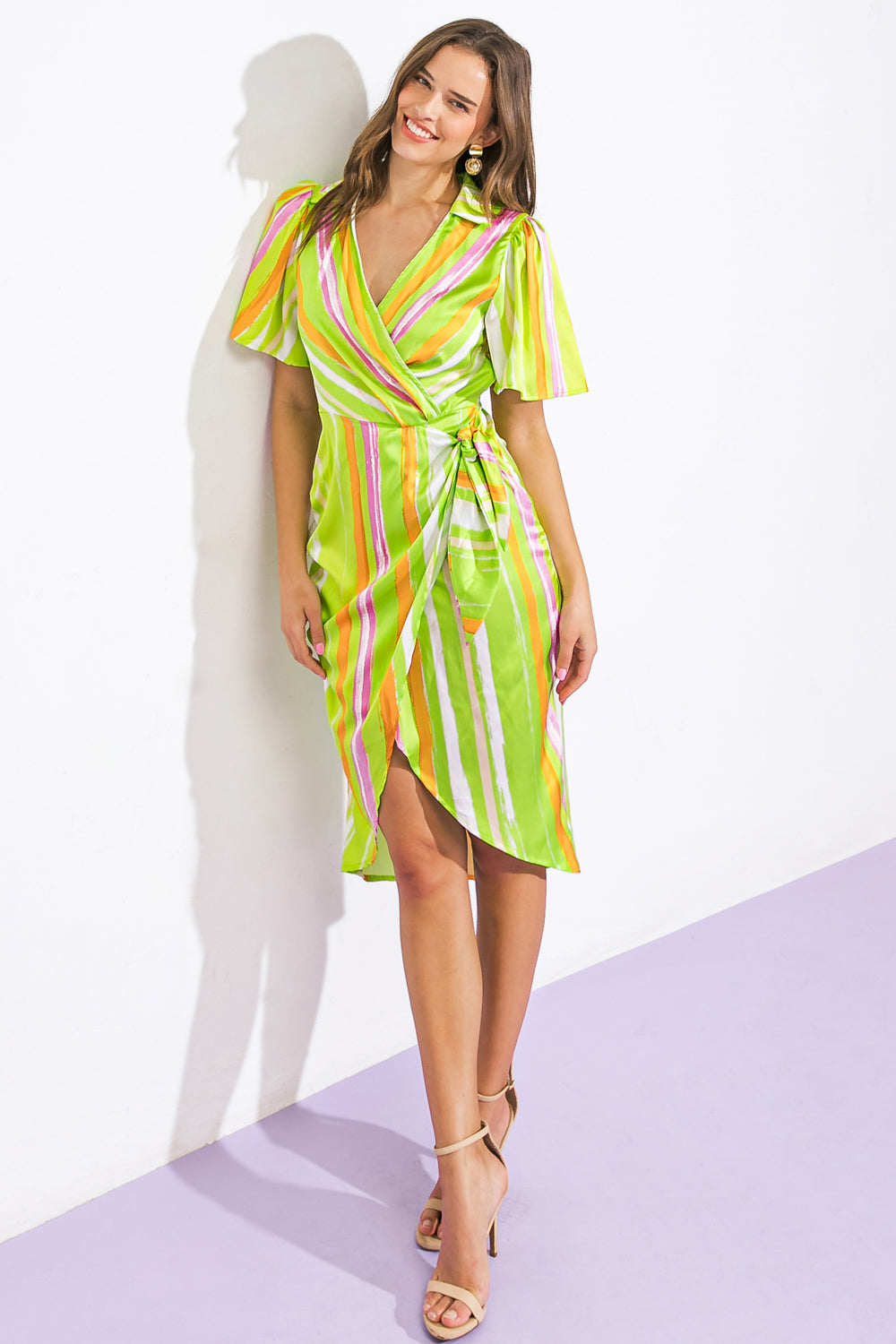 ROMANCE DREAMER SATIN WOVEN MINI DRESS Flying Tomato