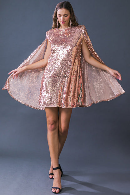 SPECIAL TREATMENT SEQUIN MINI DRESS