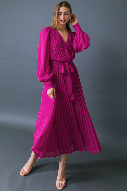 CHARMING FAVORITE WOVEN MIDI DRESS Flying Tomato