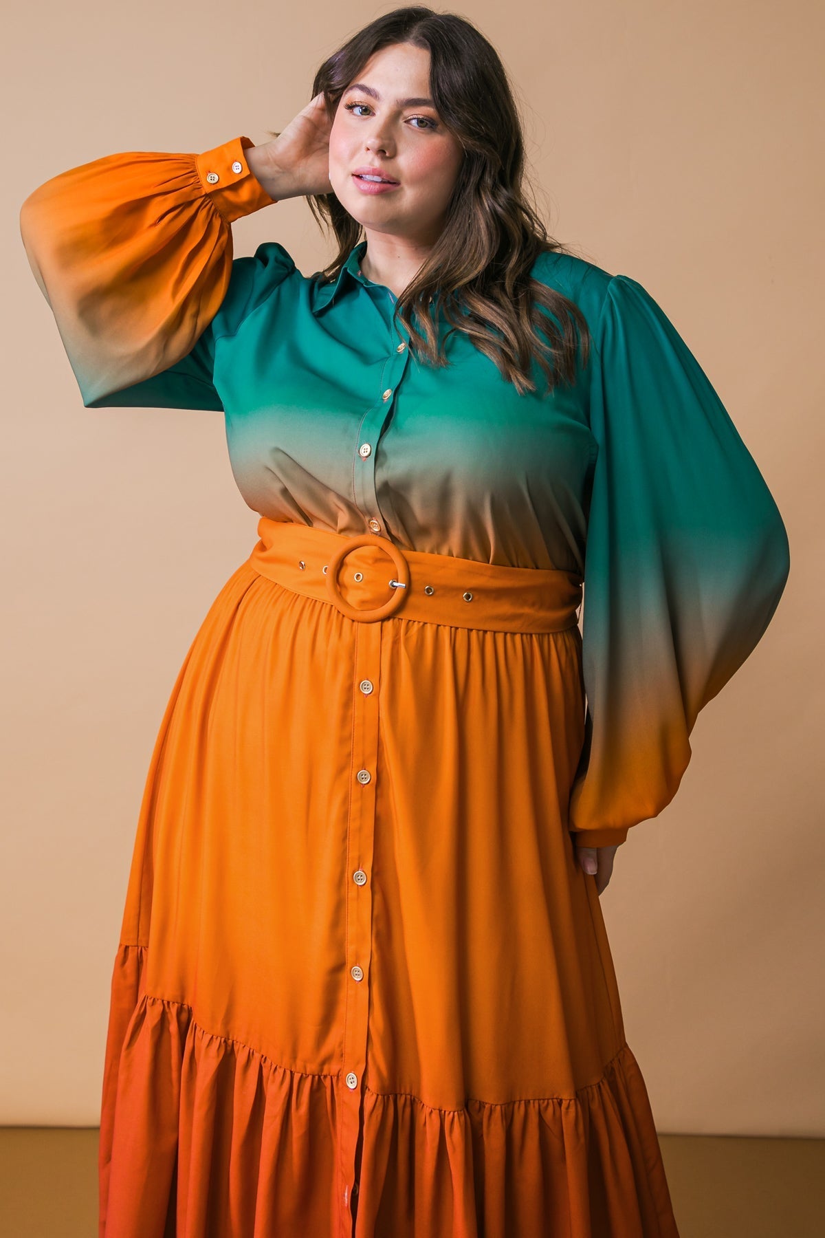 SHOW STOPPER WOVEN MIDI DRESS Flying Tomato