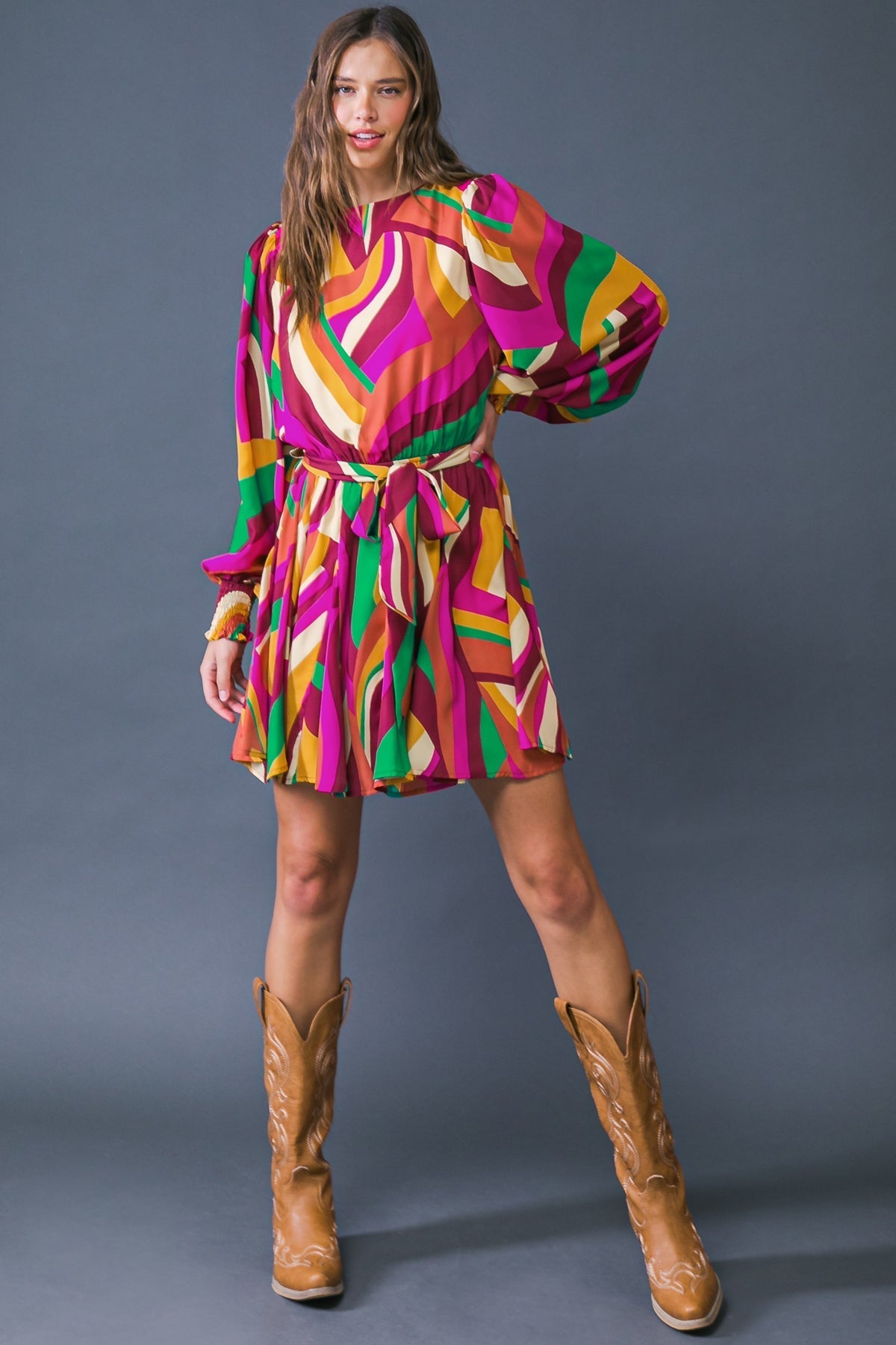 KEEP ON MOVING WOVEN MINI DRESS Flying Tomato