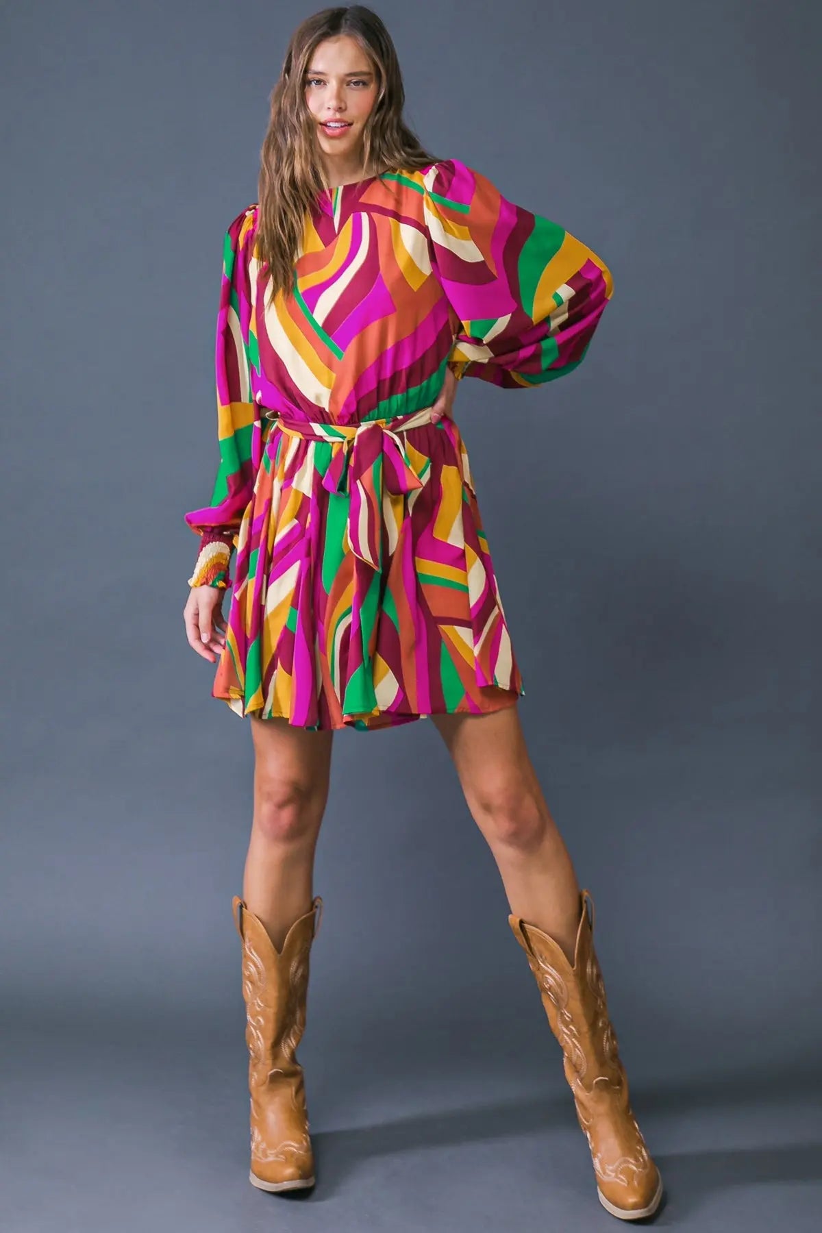 KEEP ON MOVING WOVEN MINI DRESS Flying Tomato