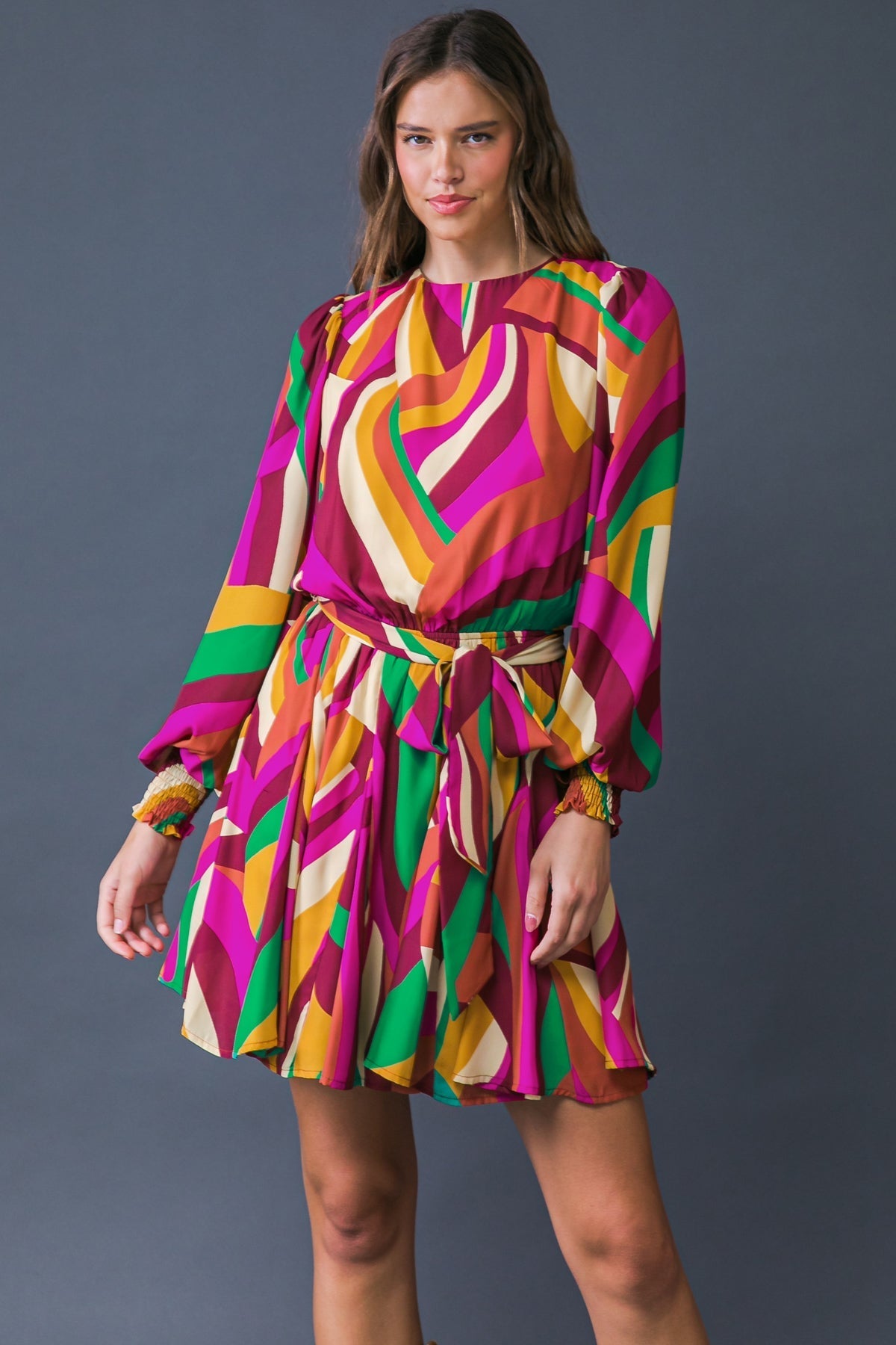 KEEP ON MOVING WOVEN MINI DRESS Flying Tomato