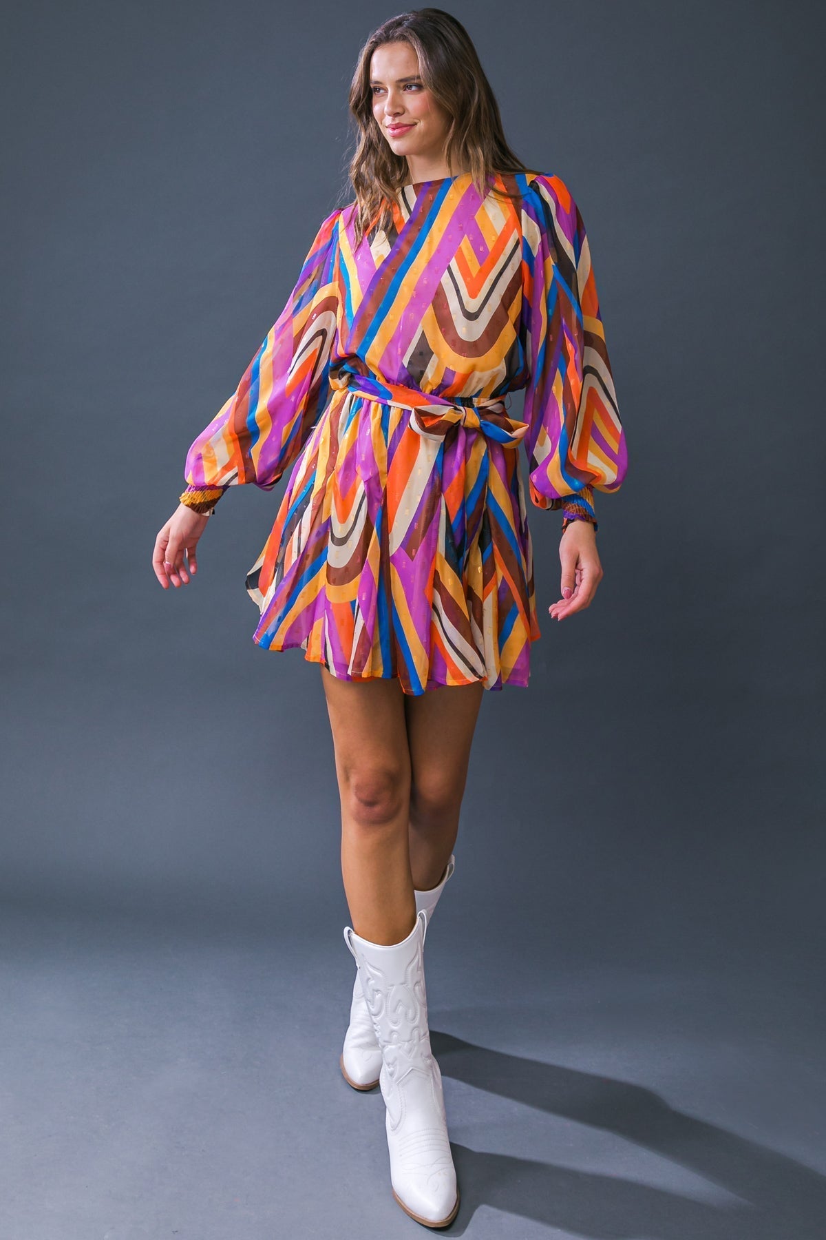 PALOMA PARTY WOVEN MINI DRESS Flying Tomato