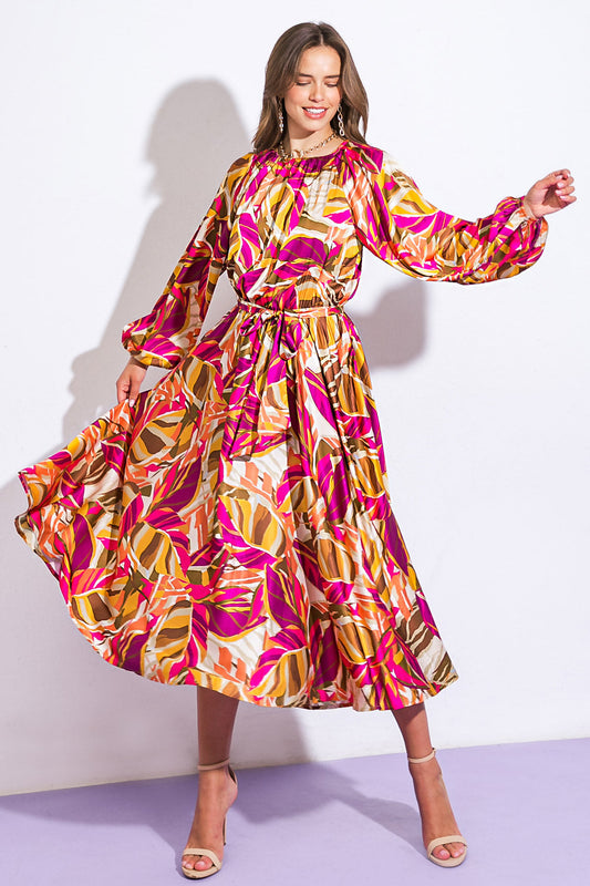 SEARCHING FOR THE ONE WOVEN MIDI DRESS Flying Tomato