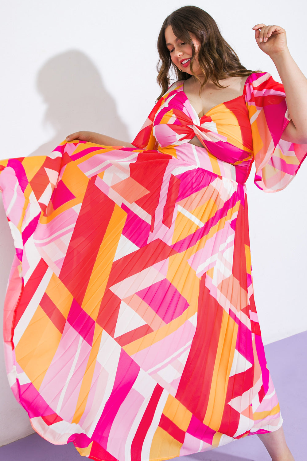 STILL IN TO YOU WOVEN MIDI DRESS Flying Tomato