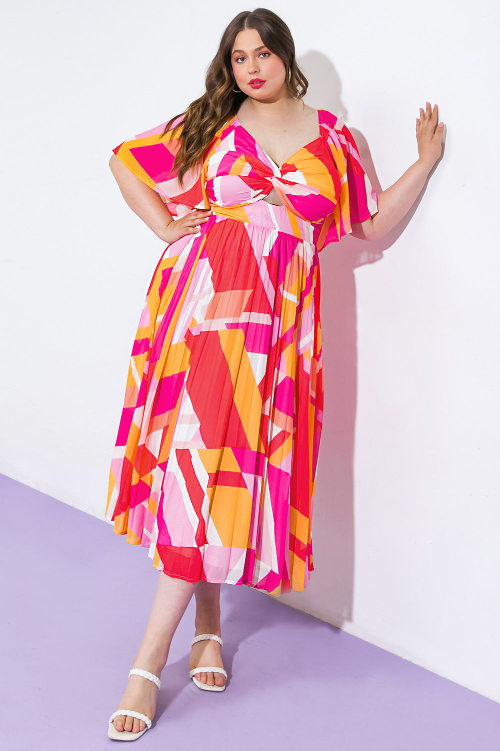 STILL IN TO YOU WOVEN MIDI DRESS Flying Tomato
