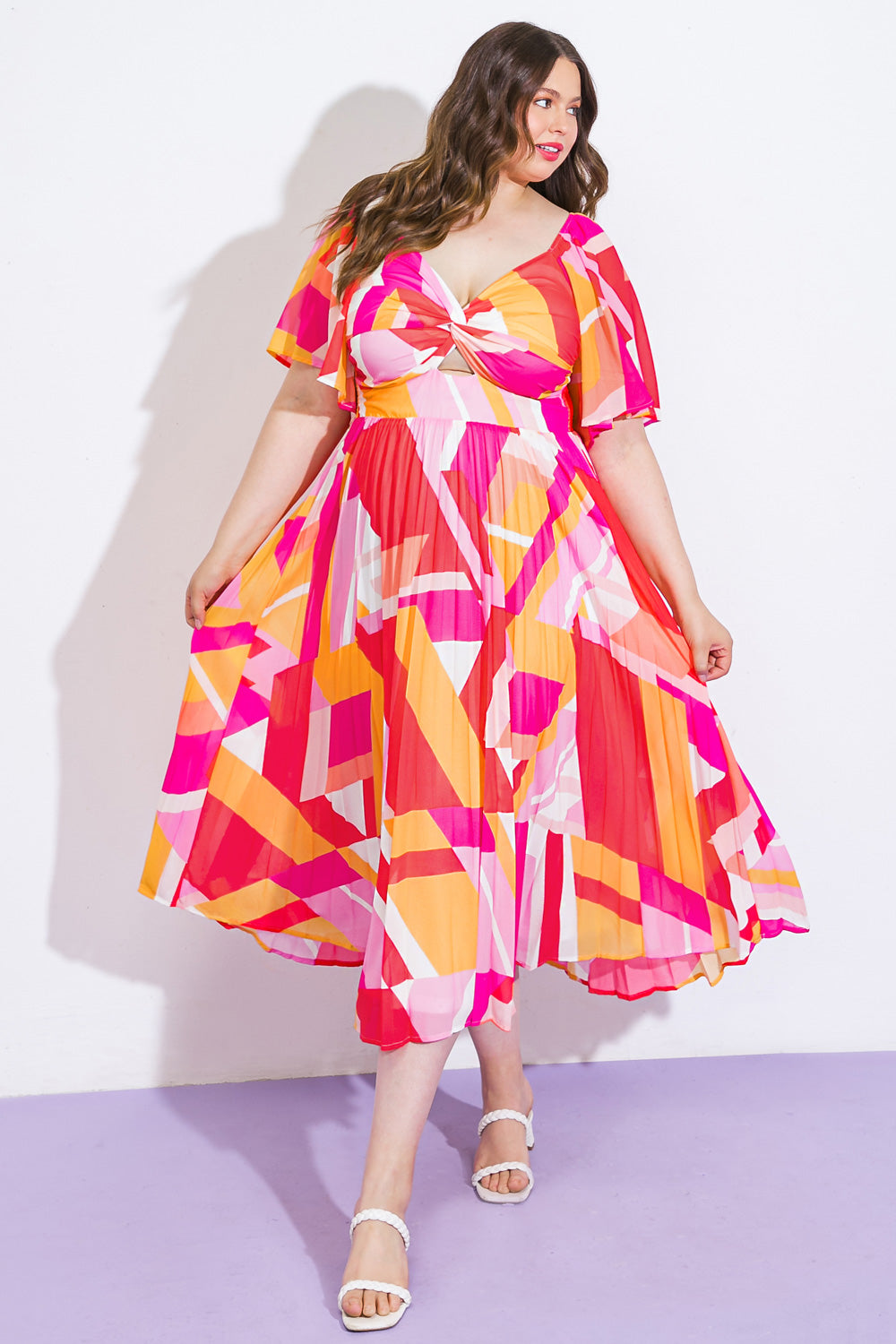 STILL IN TO YOU WOVEN MIDI DRESS Flying Tomato