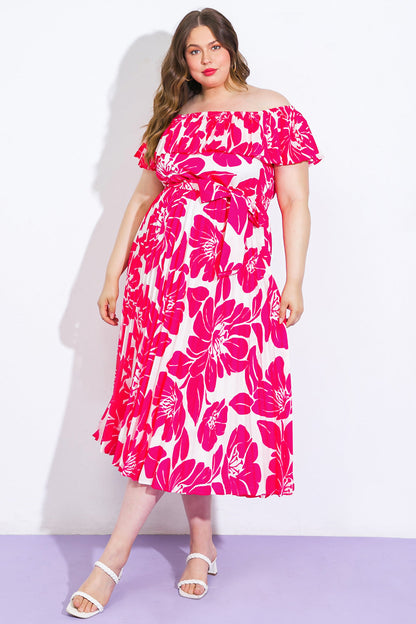 LOVE SCRIPT WOVEN MIDI DRESS