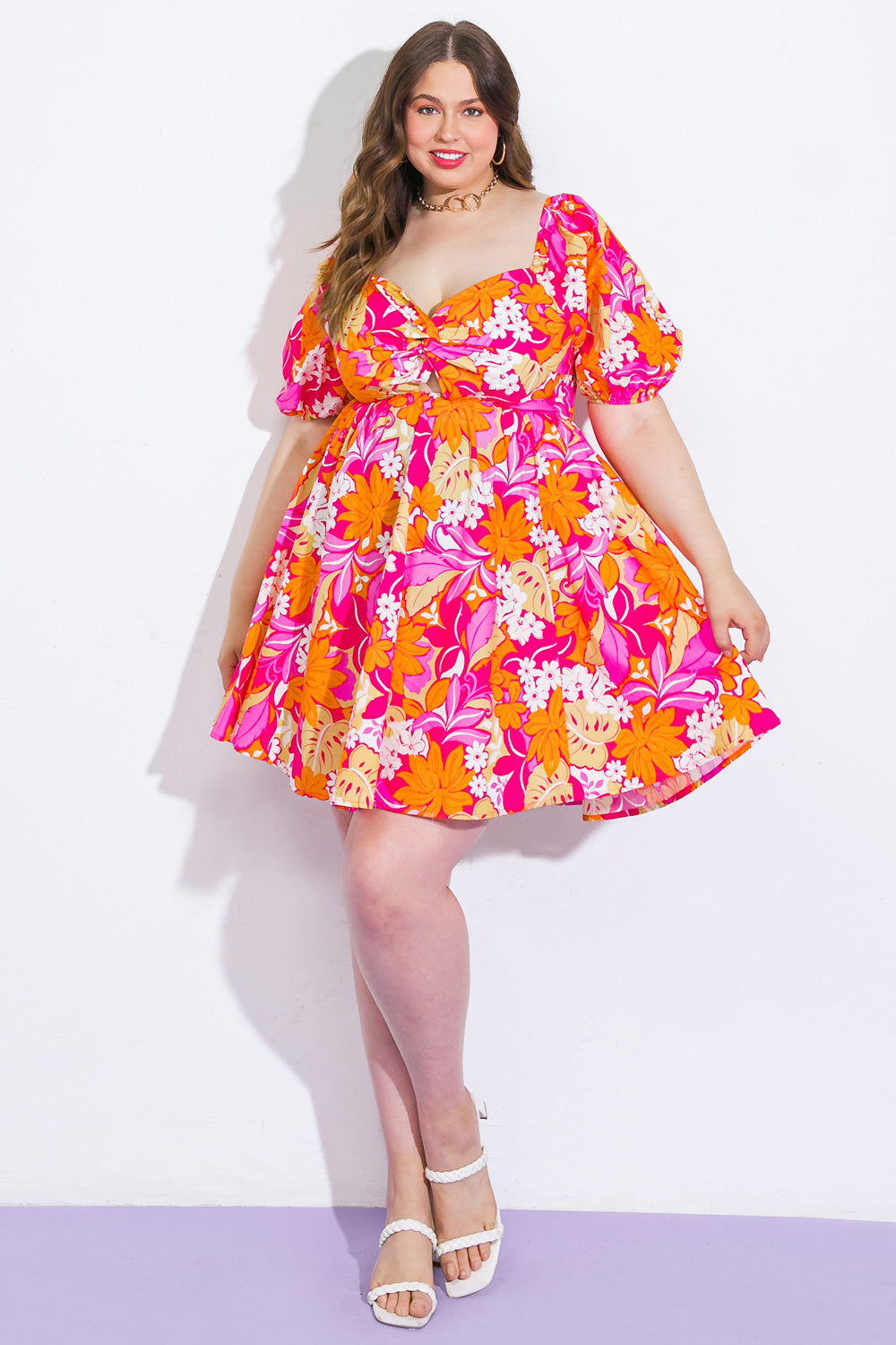 SWEET HARMONY WOVEN MINI DRESS Flying Tomato