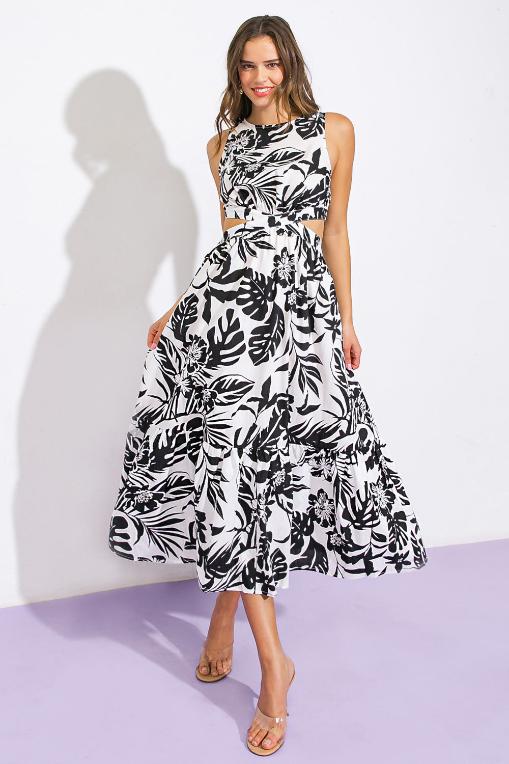 LIVE YOUR TRUTH WOVEN MIDI DRESS Flying Tomato