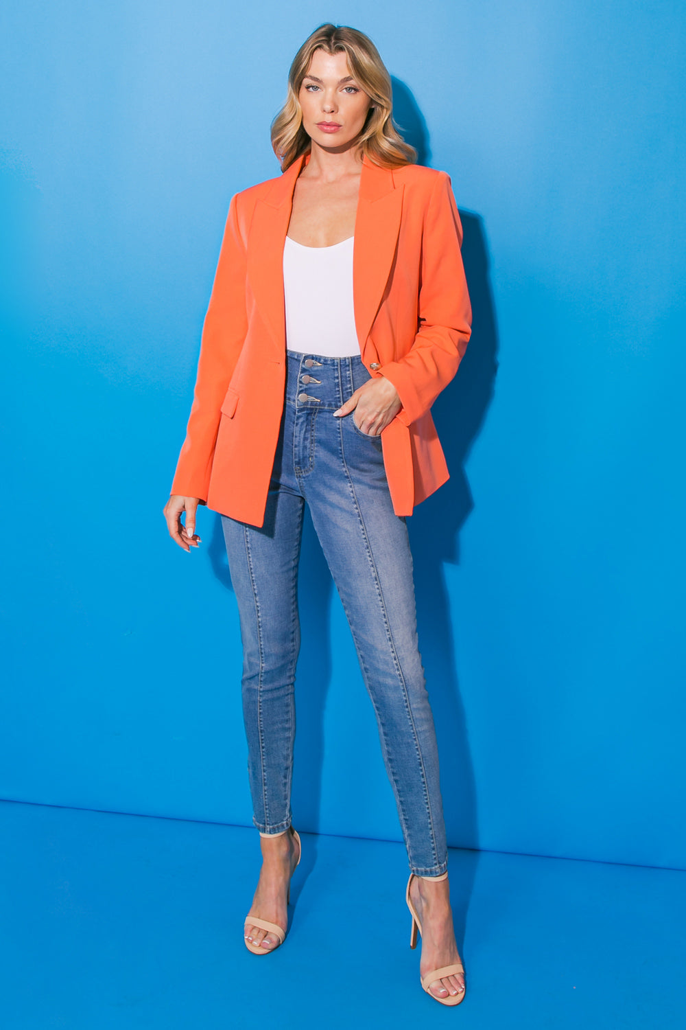 GOOD VIBES WOVEN BLAZER Flying Tomato