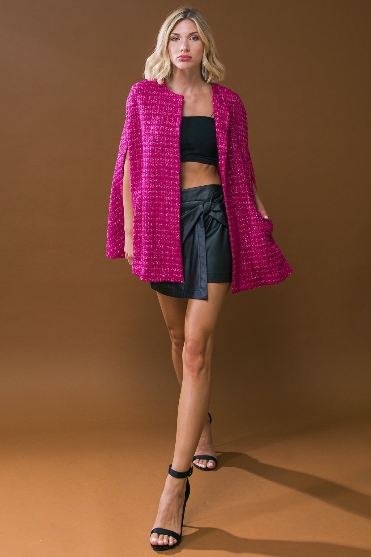 SUNSET DANCE TWEED CAPELET Flying Tomato