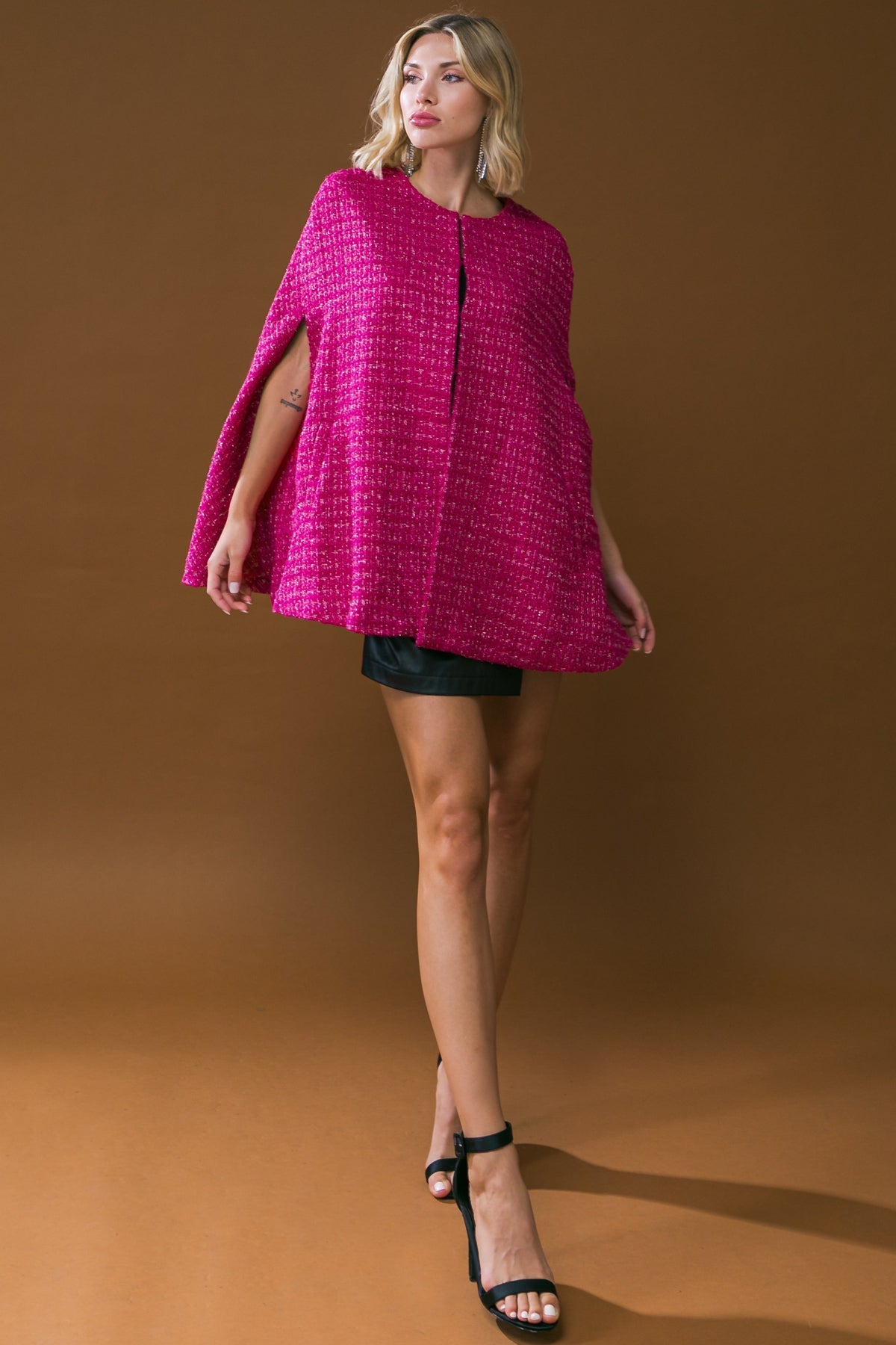 SUNSET DANCE TWEED CAPELET Flying Tomato
