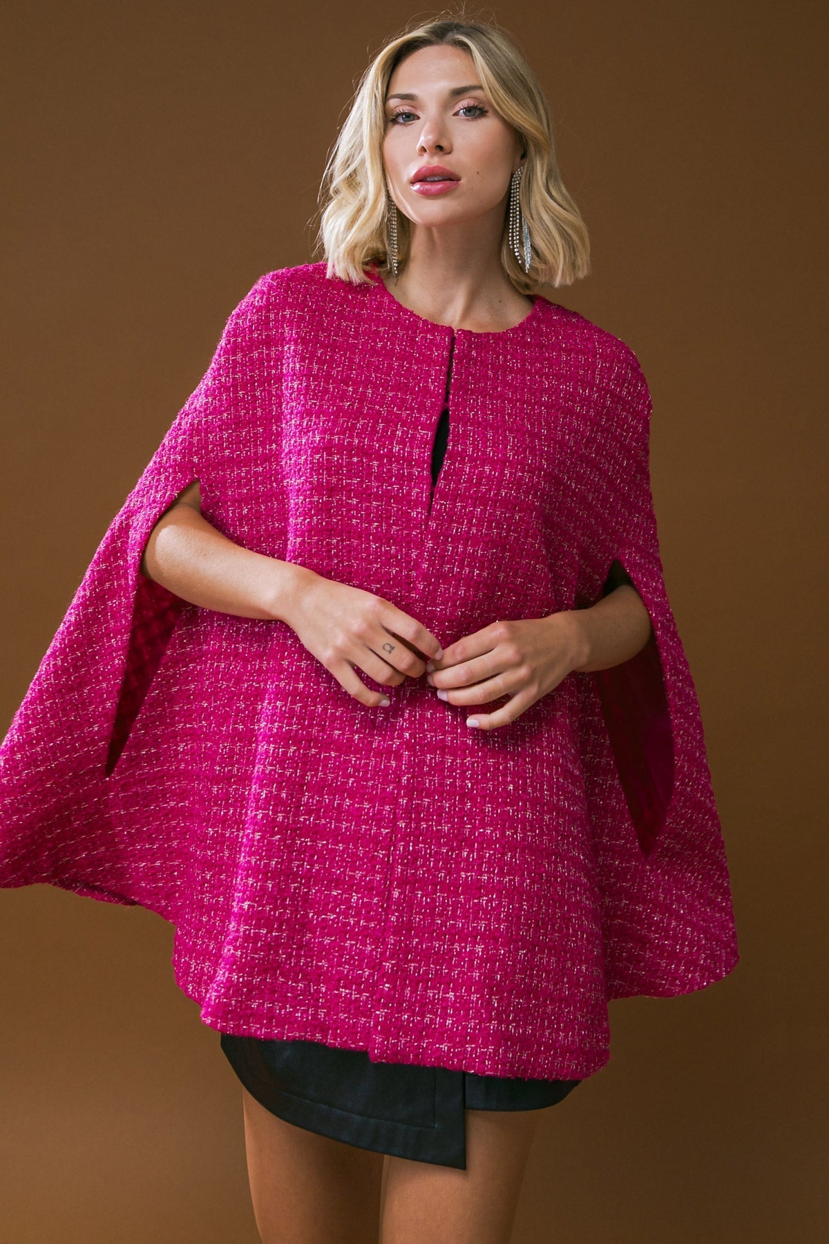 SUNSET DANCE TWEED CAPELET Flying Tomato