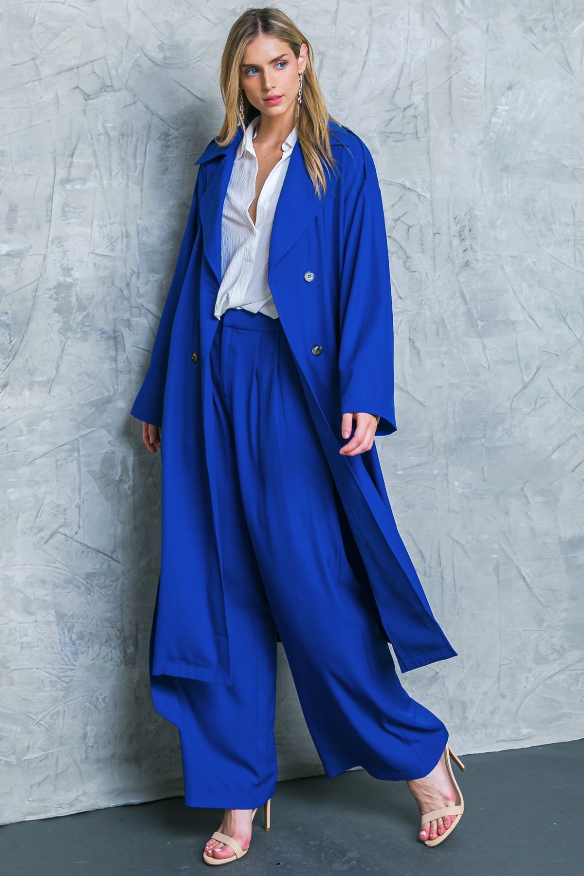 BOSS BABE WOVEN TRENCH COAT Flying Tomato