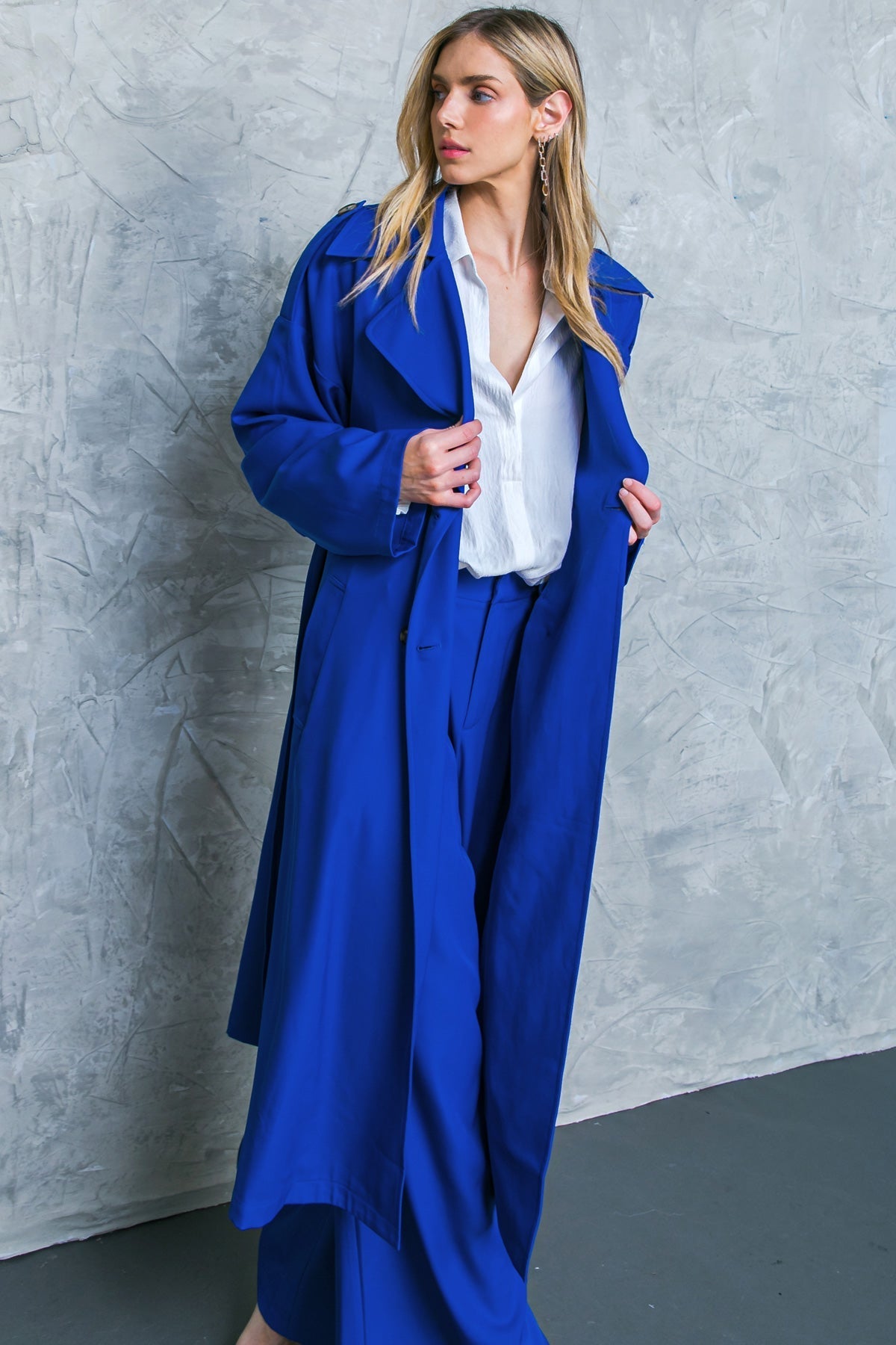 BOSS BABE WOVEN TRENCH COAT Flying Tomato