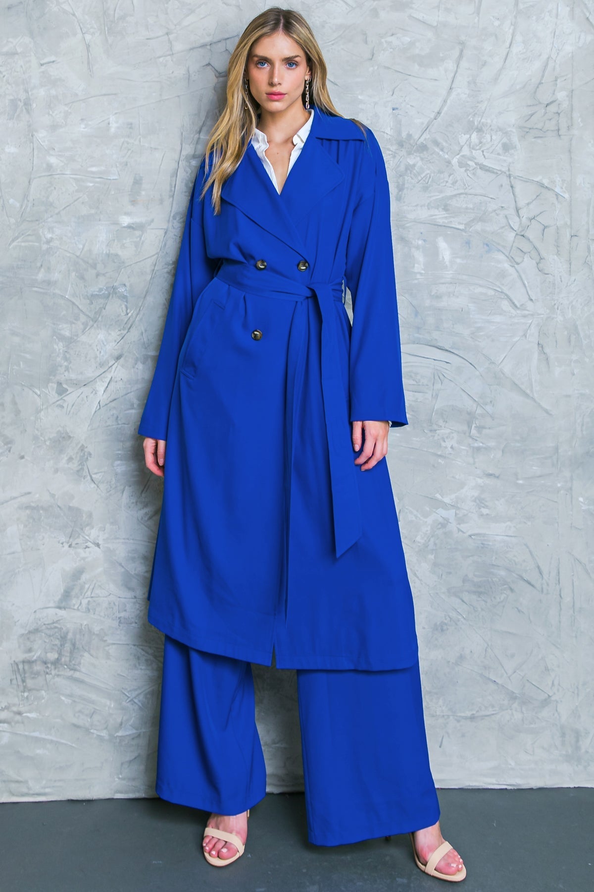 BOSS BABE WOVEN TRENCH COAT Flying Tomato