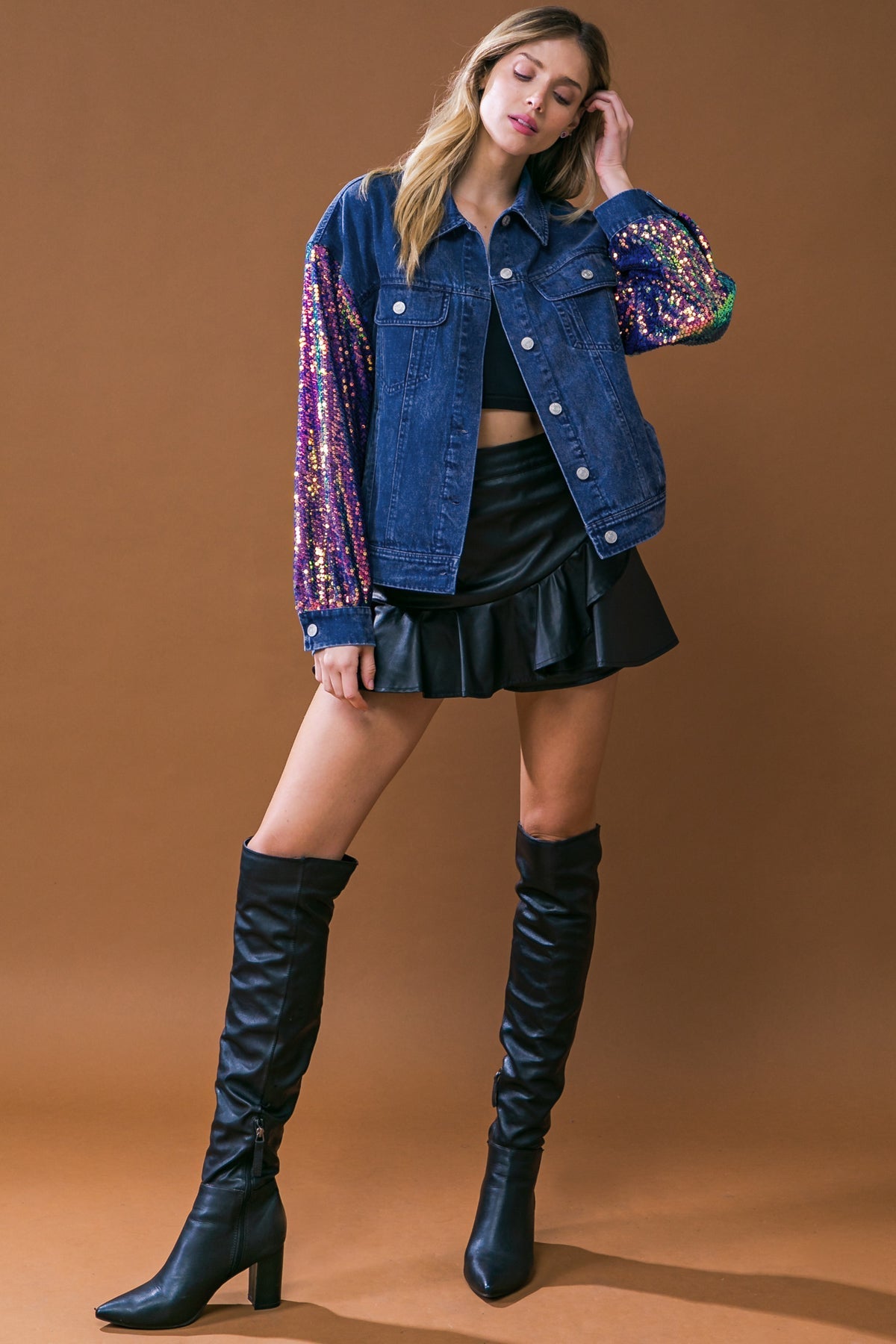 WALKING THE WALK DENIM JACKET Flying Tomato