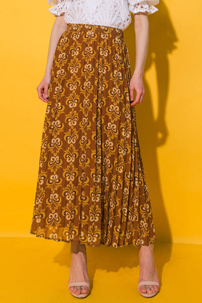 GUEST OF HONOR WOVEN MIDI SKIRT