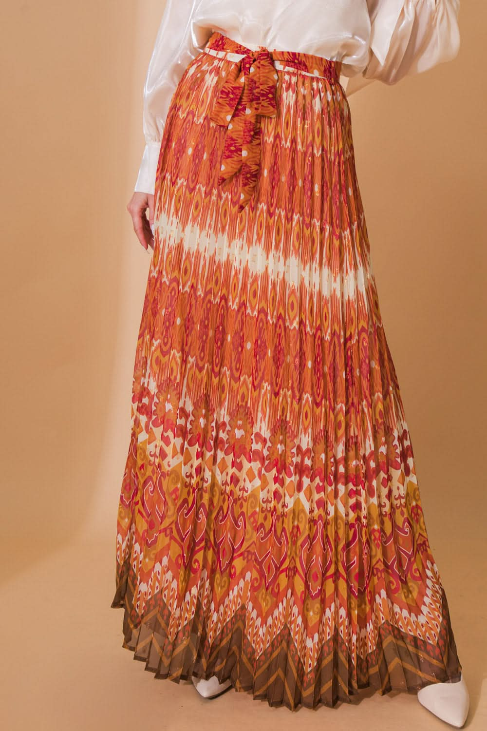 Timeless Elegance Woven Maxi Skirt