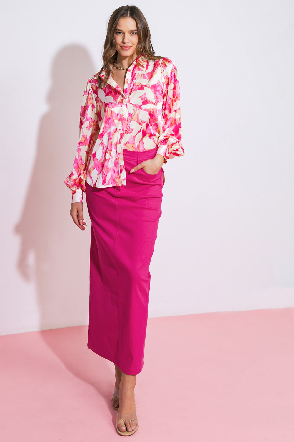 MY LOVE MINE ALL MINE WOVEN MIDI SKIRT Flying Tomato