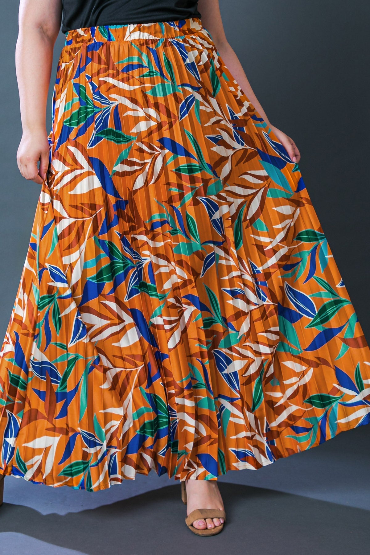 FEELS LIKE FALL WOVEN MAXI SKIRT Flying Tomato