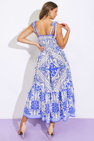 FINDING MY PEACE WOVEN MIDI DRESS - Love Salve
