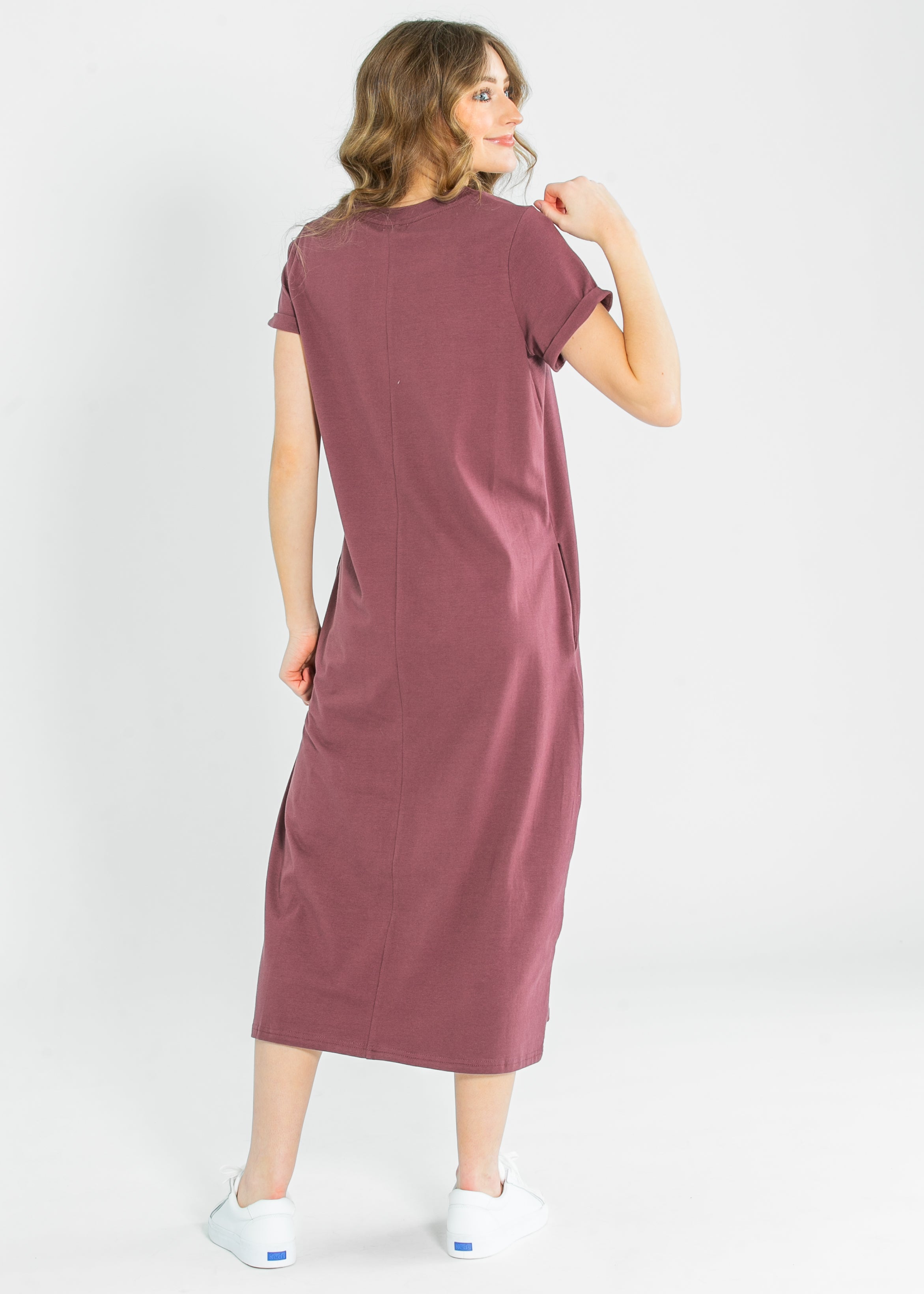 Finley V-neck T-shirt Dress Inherit Co.