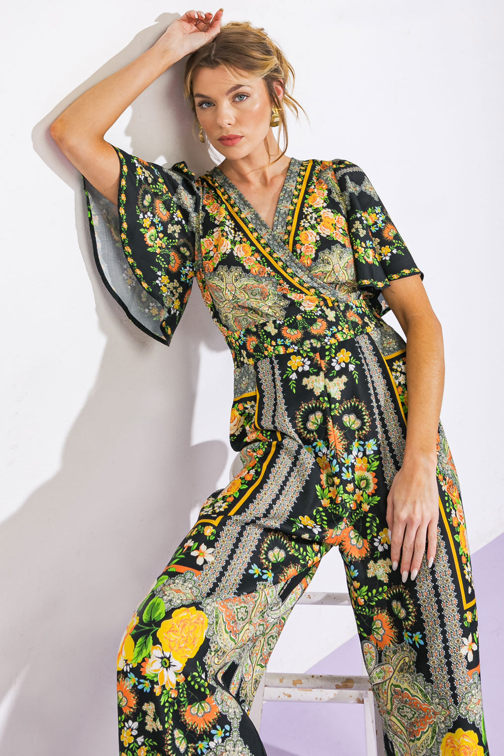 COASTAL BREEZE WOVEN JUMPSUIT Flying Tomato