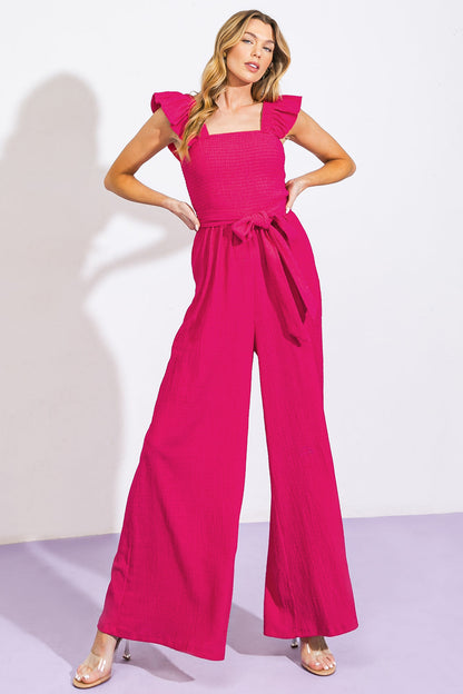 LOVEILEST STYLE WOVEN JUMPSUIT