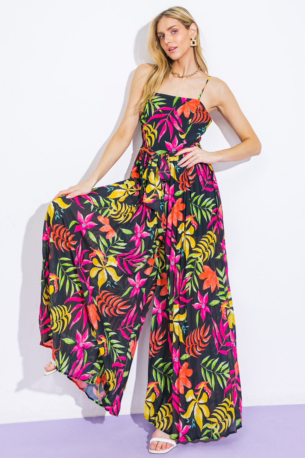 BLOSSOMING WITH JOY WOVEN JUMPSUIT Flying Tomato