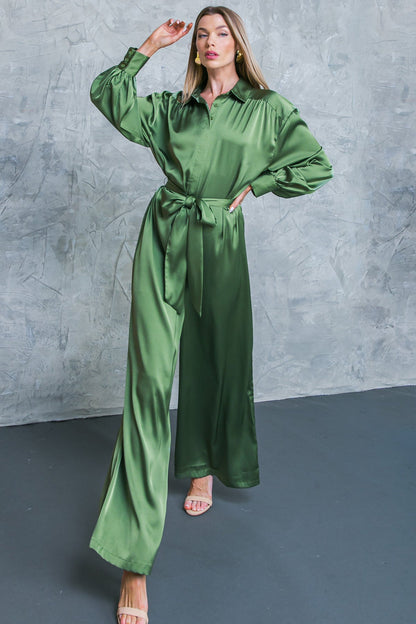 LIKE FINE ART WOVEN JUMPSUIT