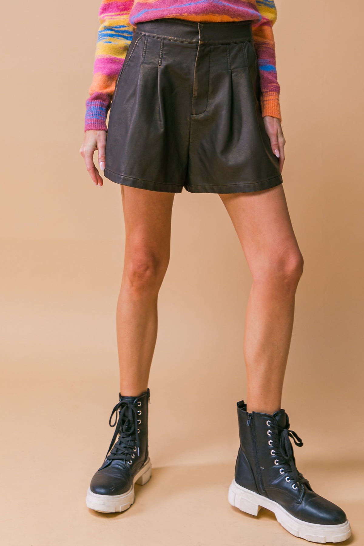 MY GREATEST JOY LEATHER SHORTS Flying Tomato