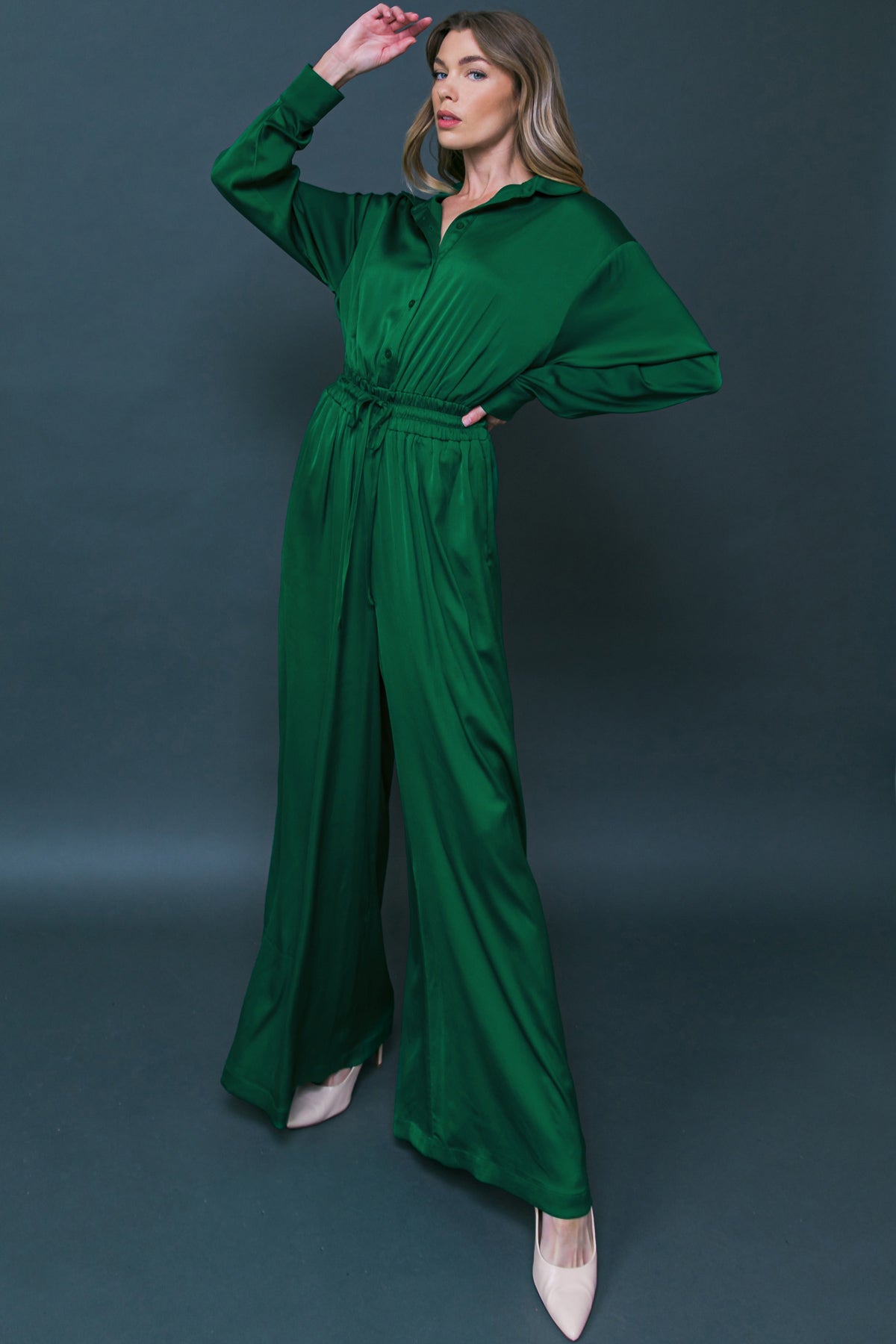 SHE'S IRRESISTIBLE WOVEN JUMPSUIT Flying Tomato