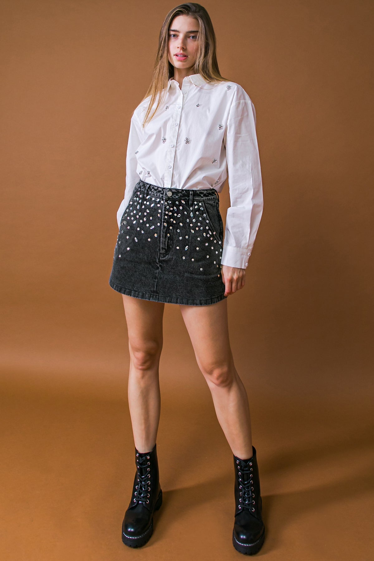 BE TRUE TO YOU DENIM SKORT