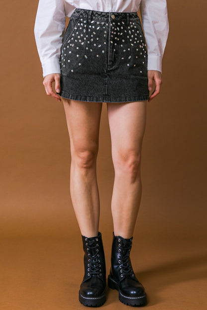 BE TRUE TO YOU DENIM SKORT