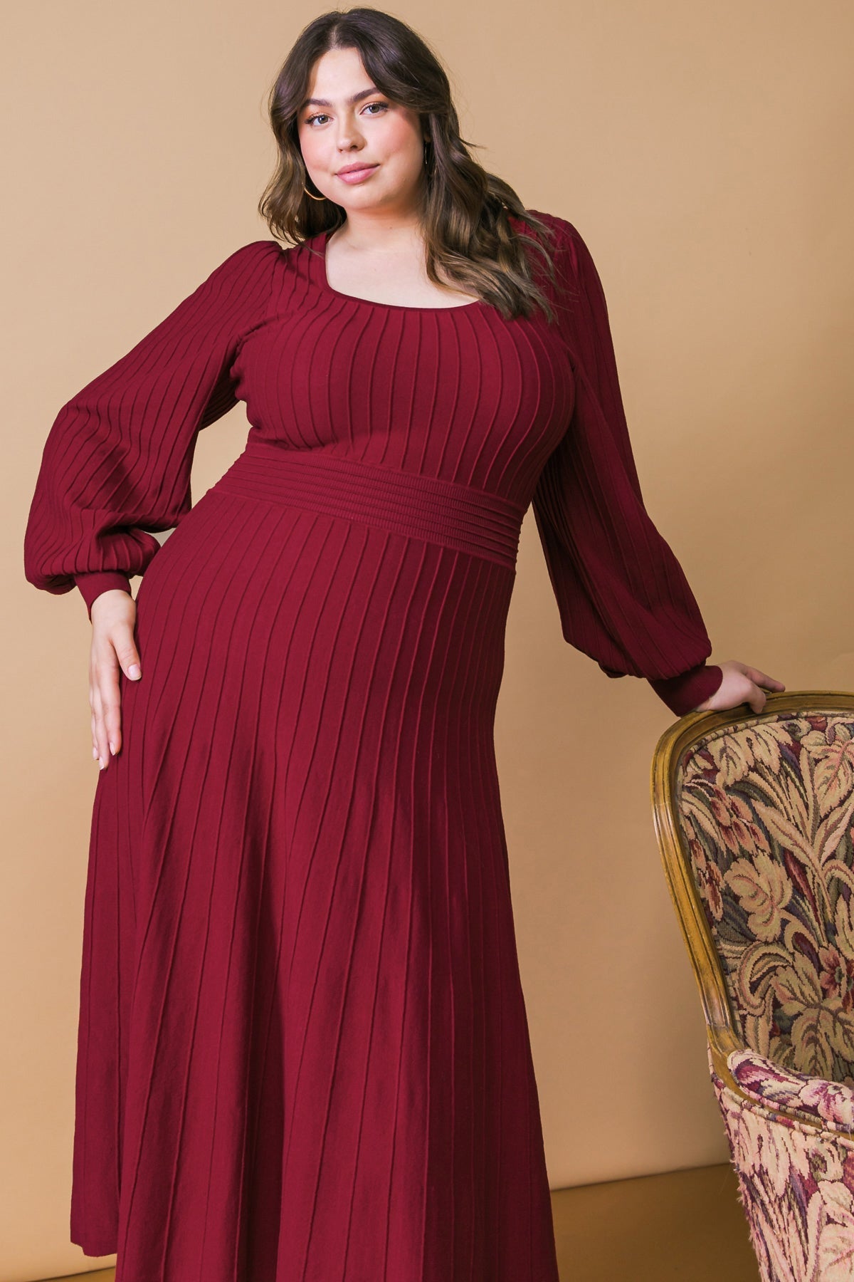 KEEP LOOKING UP SWEATER MIDI DRESS Flying Tomato