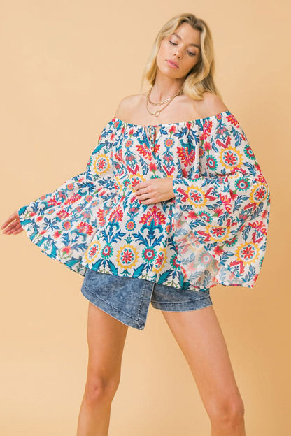 SUMMER ESCAPE SHIFT BLOUSE