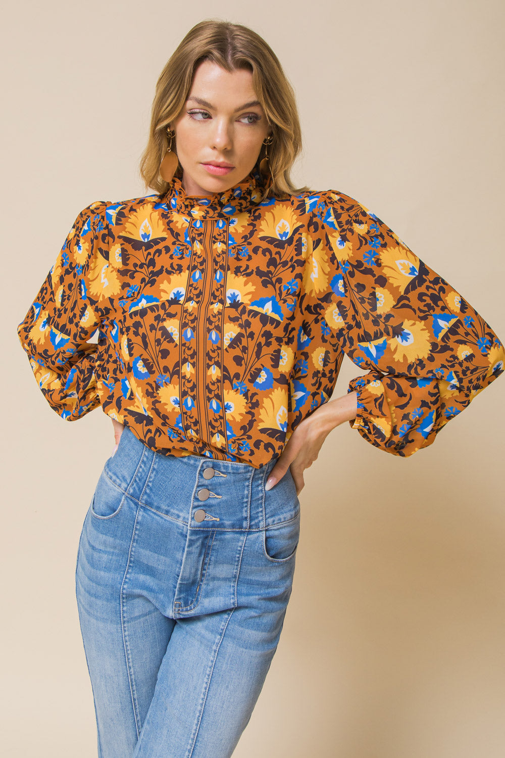 OVERTHINKING IT WOVEN TOP Flying Tomato