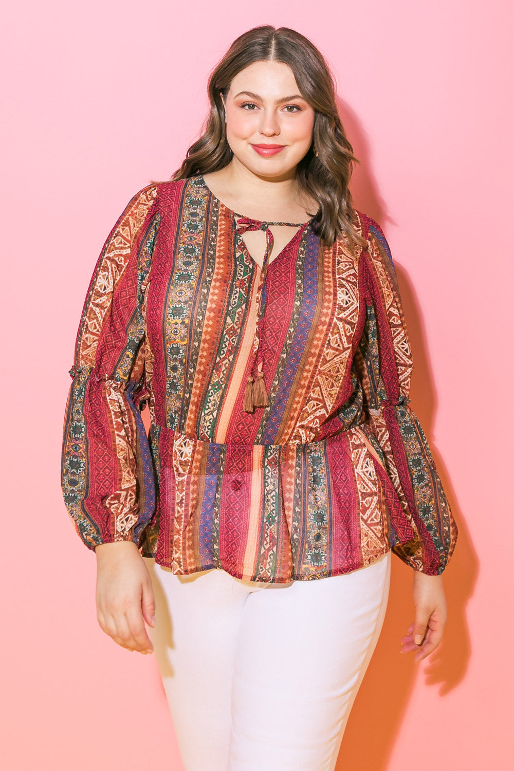 THRILLED FOR THIS WOVEN TOP Flying Tomato