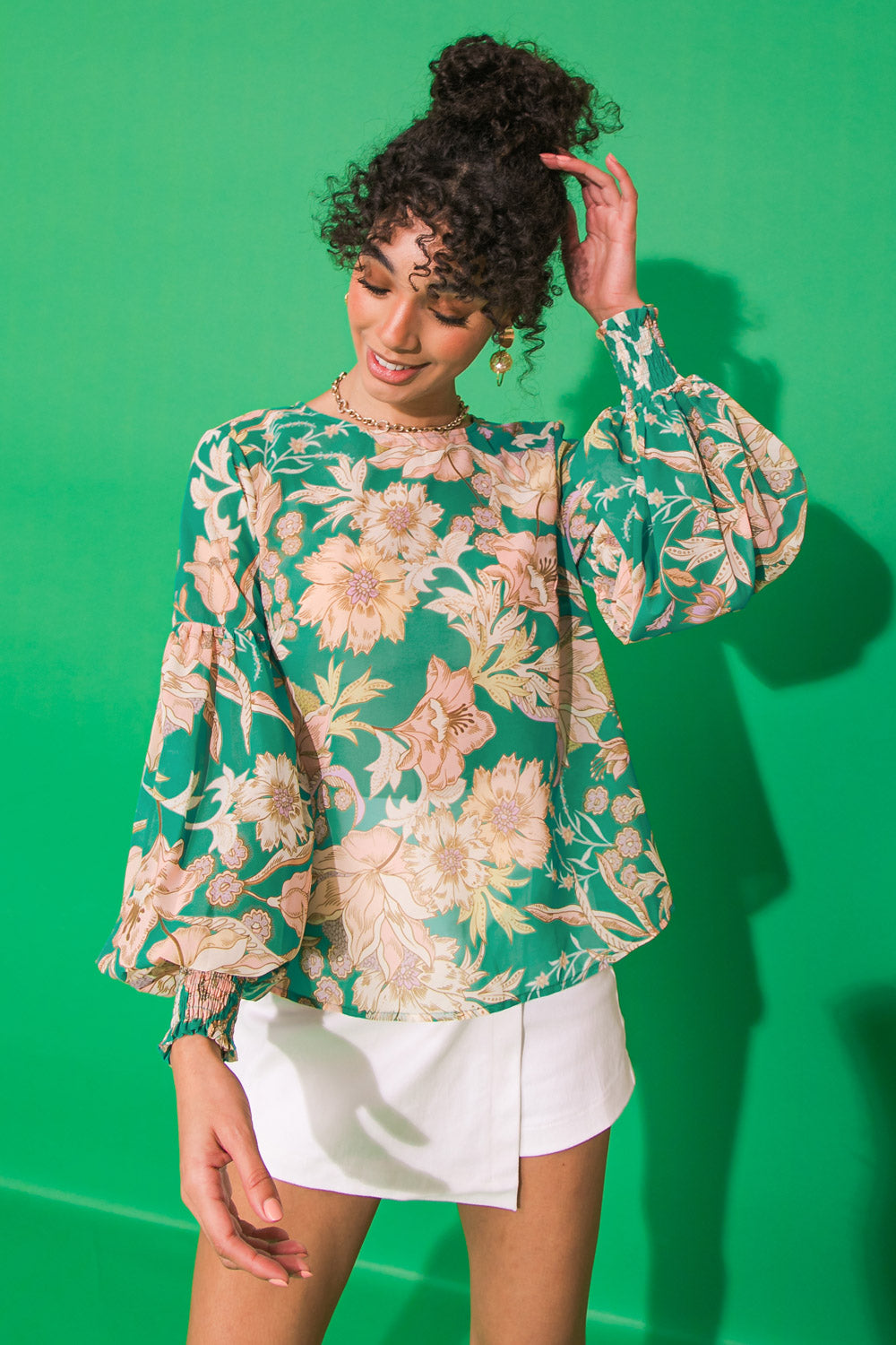 DAYBREAK SKYLINE WOVEN TOP Flying Tomato