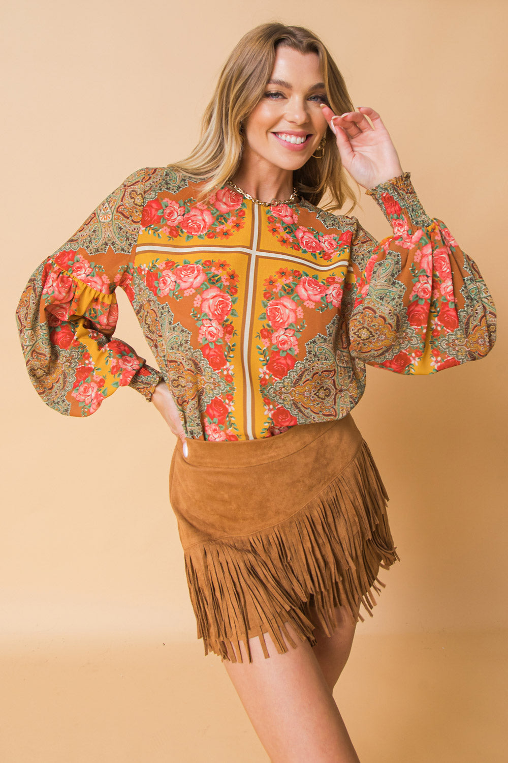 MOOD SETTER WOVEN TOP Flying Tomato