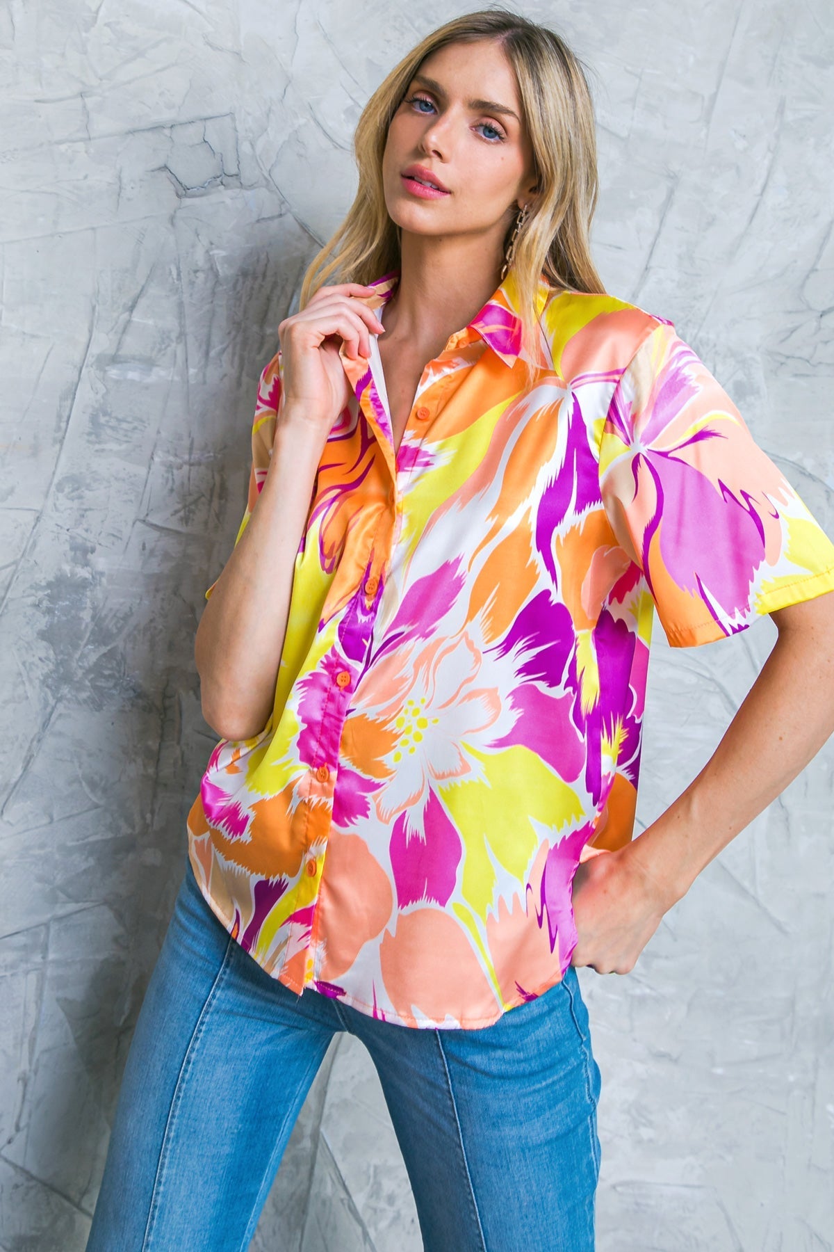 HELLO AROHA WOVEN TOP Flying Tomato