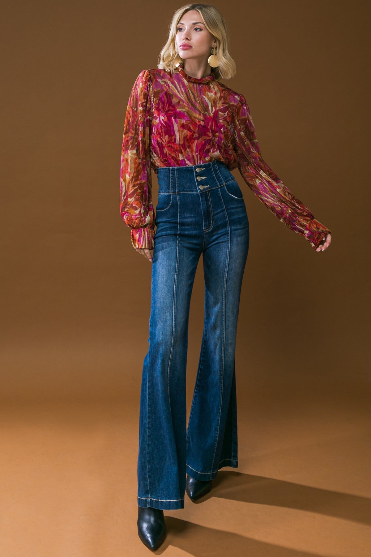 CRUSHING ON YOU WOVEN TOP Flying Tomato