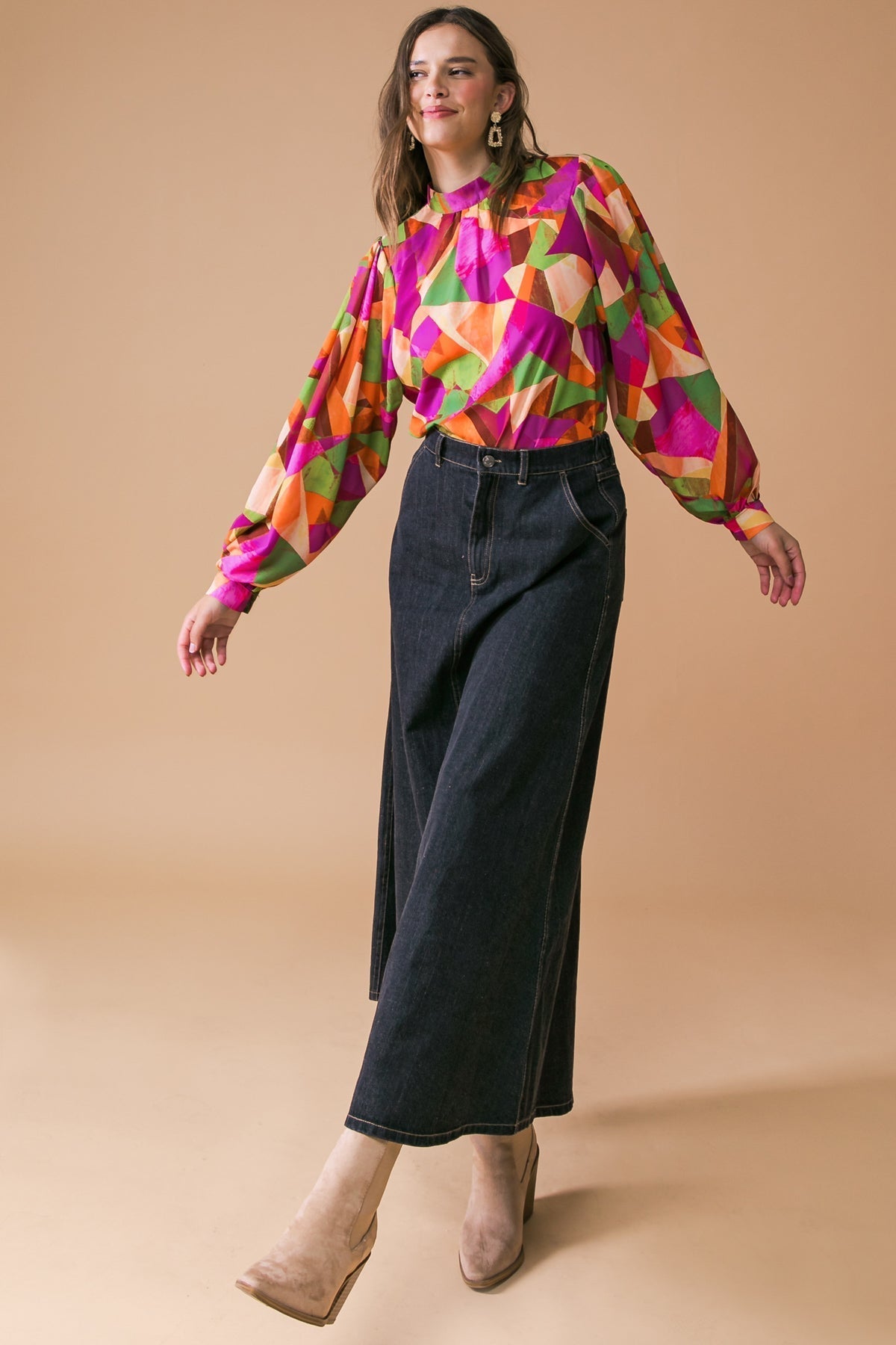LOOKING AHEAD WOVEN TOP Flying Tomato