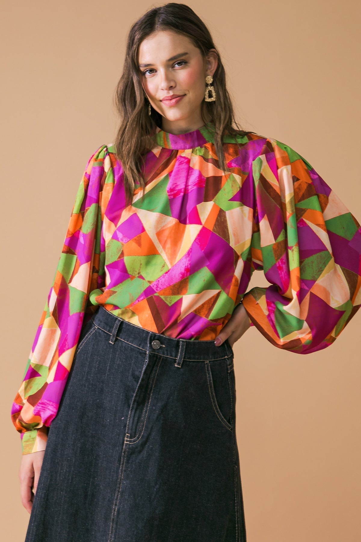 LOOKING AHEAD WOVEN TOP Flying Tomato